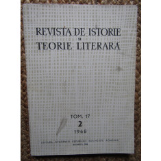 REVISTA DE ISTORIE SI TEORIE LITERARA, 1968, TOM. 17, NR. 2