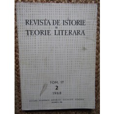 REVISTA DE ISTORIE SI TEORIE LITERARA, 1968, TOM. 17, NR. 2