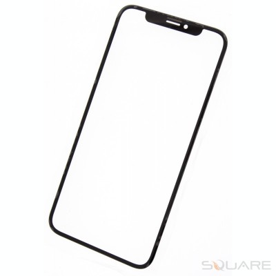 Geam Sticla iPhone Xs, Black foto