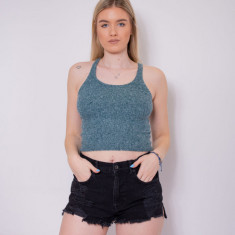 Top stil croset material neted Pull&Bear