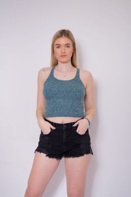 Top stil croset material neted Pull&amp;amp;Bear foto