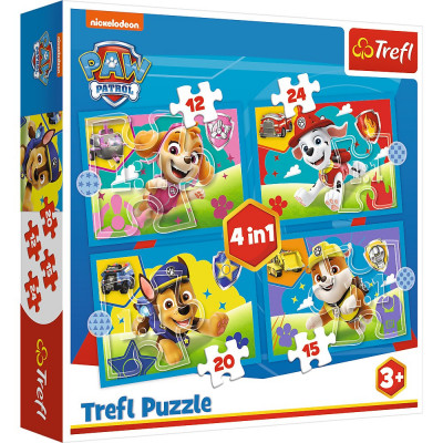 PUZZLE TREFL 4IN1 PATRULA CATELUSILOR ECHIPA SuperHeroes ToysZone foto