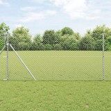 VidaXL Gard cu Lanț 1.4x10 m Oțel Zincat