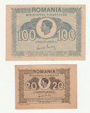 Romania, Set 100 lei 1945 _aUNC + 20 lei 1945_UNC *cod 6