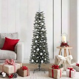 VidaXL Brad de Crăciun artificial cu 150 LED Verde 43 x 43 x 150 cm 3395931