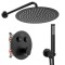 Set de duș incastrat Rea LUNGO Black Matt BOX