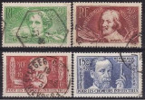 B1309 - Franta 1936 - Pt.someri intelectuali 4v.stampilat,serie completa