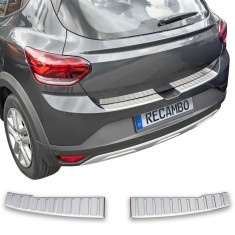 Set de 2 Ornamente protectie portbagaj/bara spate mat pentru Dacia Sandero, Stepway III, 3 din 2021