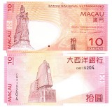 Macao 10 Patacas 2013 P-80 UNC Bancnota | Numismatică Asia