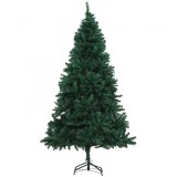 Brad de Craciun 180cm, brad artificial cu baza, brad verde, decoratiune de craciun de sarbatori HOMCOM | Aosom Romania