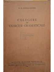 M. El. Ioanescu-Micoara - Culegere de exercitii gramaticale (Editia: 1956)