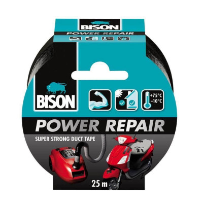 Banda Adeziva BISON Power Repair, 50mm x 25m, Neagra, Banda Adeziva Universala, Banda Adeziva, Banda Adeziva Dubla, Banda Adeziva BISON, Banda Adeziva foto