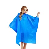 Pelerina de Ploaie, pentru Adulti, EVA, Tip Poncho, Impermeabila, Rezistenta la Vant, Capse Laterale, 160 g, Albastru