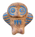 INEDITA BUFNITA VINTAGE DECORATIVA DIN CERAMICA, LUCARATA SI DECORATA MANUAL
