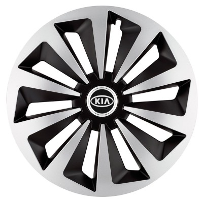 Set 4 capace roti Fox Gri-Negru R17 pentru gama auto Kia foto