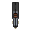 INCARCATOR auto Baseus Share Together, 2 x USB Output 5V/3A, 1 x bricheta auto, total output 120W, pt. bricheta auto, gri &quot;CCBT-D0G&quot; (timbru verde 0.1