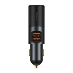 INCARCATOR auto Baseus Share Together, 2 x USB Output 5V/3A, 1 x bricheta auto, total output 120W, pt. bricheta auto, gri &quot;CCBT-D0G&quot; (timbru verde 0.1