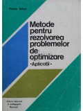 Nicolae Bebea - Metode pentru rezolvarea problemelor de optimizare - Aplicatii (editia 1978)