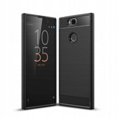 Husa TECH-PROTECT TPUCARBON Sony Xperia XA2 Plus Black foto