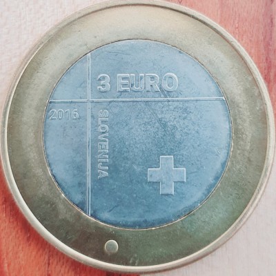3359 Slovenia 3 euro 2016 Red Cross km 127 Aunc-UNC foto