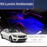 Lumini ambientale Mercedes W221-LIGHTS 2007 - 2013 dedicat set complet control telefon sau sistem original