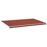 Cumpara ieftin Panza de rezerva copertina, portocaliu si maro, 600x350 cm, poliester