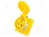 Conector alimentare AC, IEC 60309, IP44, 16A, 110V AC, 3 pini, PCE - 313-4