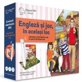 Carte interactiva si creion, Raspundel Istetel, Engleza si joc, in acelasi loc