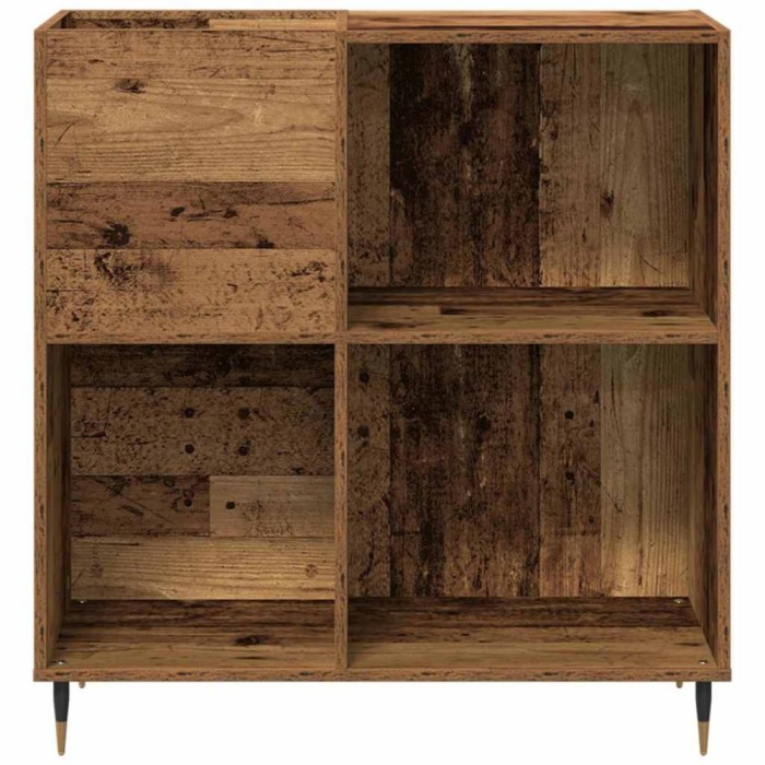 vidaXL Dulap pentru discuri de vinil Lemn vechi 85 x 38 x 89 cm 862908
