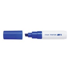 Marker cu vopsea pe baza de apa, varf tesit 8mm,Pilot Pintor, albastru