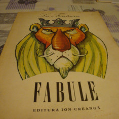 La Fontaine - Fabule - 1980 - ilustratii Eugen Taru