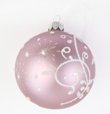 Cumpara ieftin Glob - Bauble Cloudy Lila, 8cm | Kaemingk