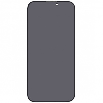 Folie sticla protectie ecran Privacy Full Glue margini negre pentru Apple iPhone 15 Pro foto