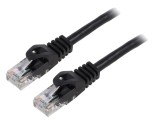 Cablul de rețea U/UTP 6 litat Cu LSZH negru 5m 26AWG