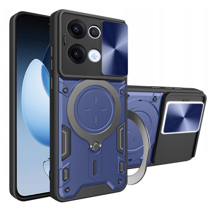 Husa Oppo Reno13 Techsuit CamGuard Pro, albastru