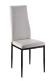 Cumpara ieftin Set 4 scaune albe negre Yuxi 40 x 40 x 97 cm