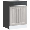 VidaXL Panou pentru mașină de spălat vase &bdquo;Lucca&rdquo; Lemn Sonoma gri 853903