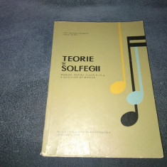 TEORIE SI SOLFEGII - MANUAL PENTRU CLASA A IV A 1967