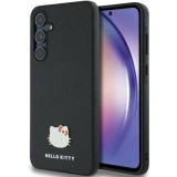 Husa pentru Samsung Galaxy A55 5G - Hello Kitty Hardcase Metal Logo Kitty Head (HKHCSA55PGHDLMK) - Black