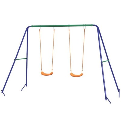 Complex de joaca, 2 leagane, multicolor, 3-8 ani, 269x160x180 cm GartenVIP DiyLine foto