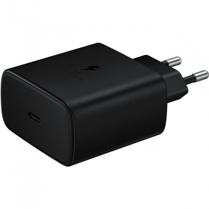 Incarcator Retea USB Samsung Galaxy S10 Lite, EP-TA845XB, 1 X USB Tip-C, Fast Charge, 45W, Negru