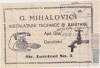 G. Mihailovici Instalatiuni technice si sanitare Bucuresti Luminei No. 3 1926