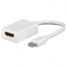 Adaptor Goobay mini DisplayPort tata la HDMI mama alb foto