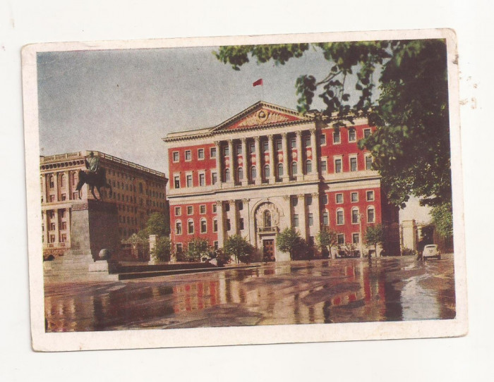 FA30-Carte Postala- RUSIA - Moscova, Piata Sovietskaya, necirculata 1956