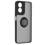 Husa telefon compatibila motorola moto g34, glinth magnet auto si inel rotativ, negru