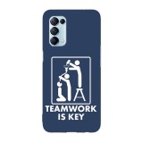 Husa compatibila cu Oppo A72 model Teamwork is key, Silicon, TPU, Viceversa, Transparent, Carcasa