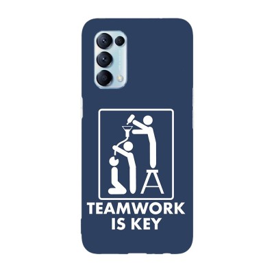 Husa compatibila cu Oppo A72 model Teamwork is key, Silicon, TPU, Viceversa foto