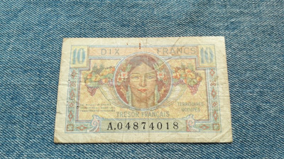 10 Francs 1947 Franta Teritoriile Ocupate / 04874018 foto