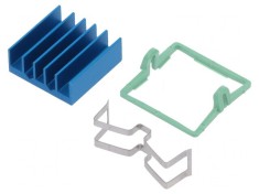 Radiator Extrudat cu Aripioare BGA Albastru 19x19mm