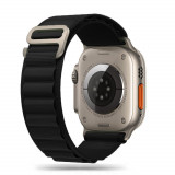 Curea Tech-Protect Nylon Pro pentru Apple Watch 4/5/6/7/8/9/Se/Ultra 1/2 (42/44/45/49 mm) Negru